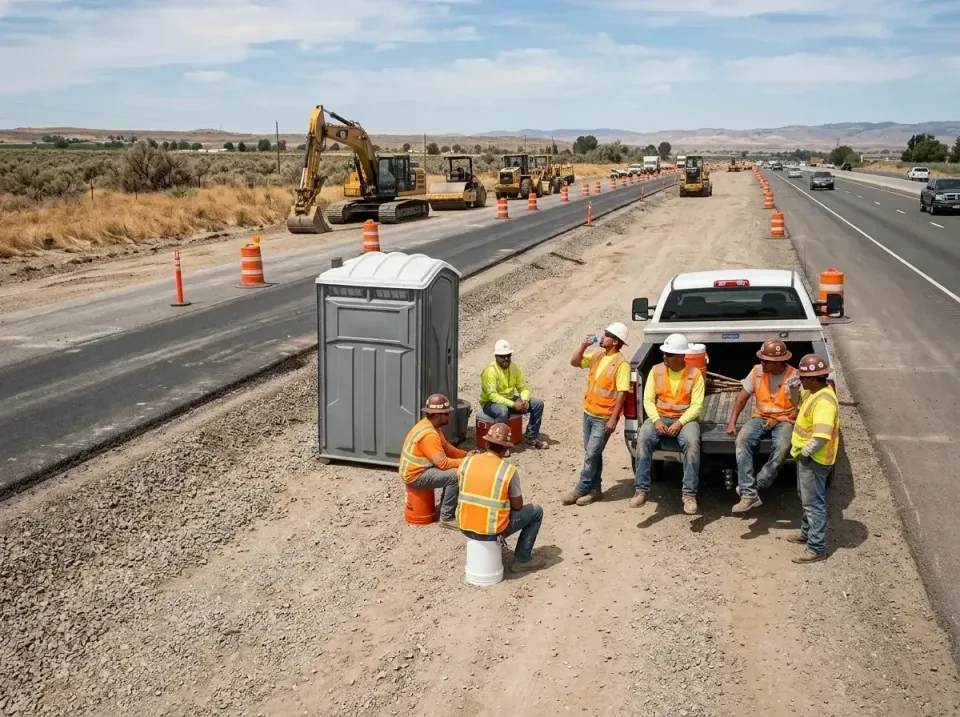 highway-road-construction-crew-007 — frequently asked questions, Porta Potty and Restroom Rentals in Milwaukie, OR